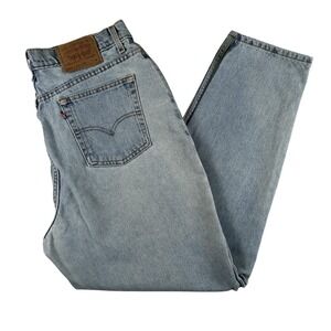 Vintage Vintage Levis 522 Jeans Womens 35x31 Light Wash High Rise Tapered Mom